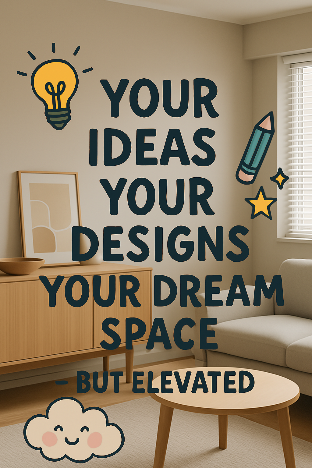 Your ideas, your designs, your dream space — but elevated